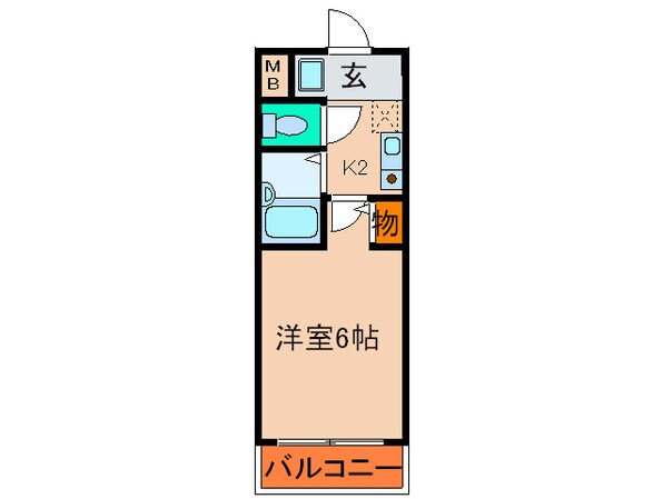 パライッソはやしの物件間取画像